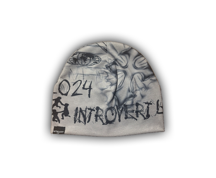 'Gun Metal' Knitted Skull Cap